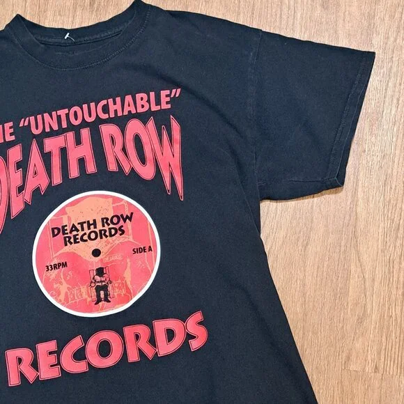 Untouchable Death Row Records Black Men's Tee Shirt Size Large - Picture 7 of 8